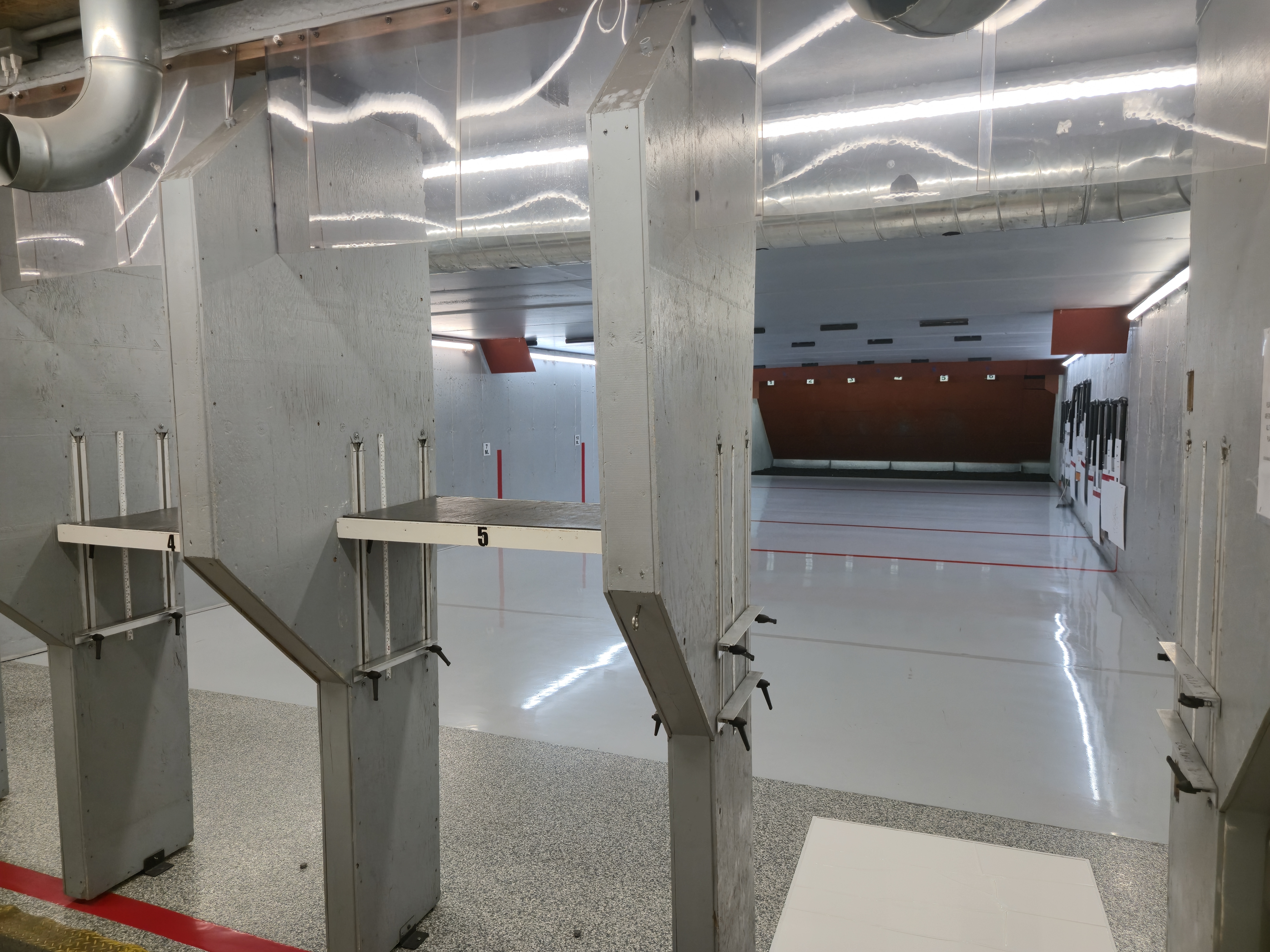 Indoor pistol range